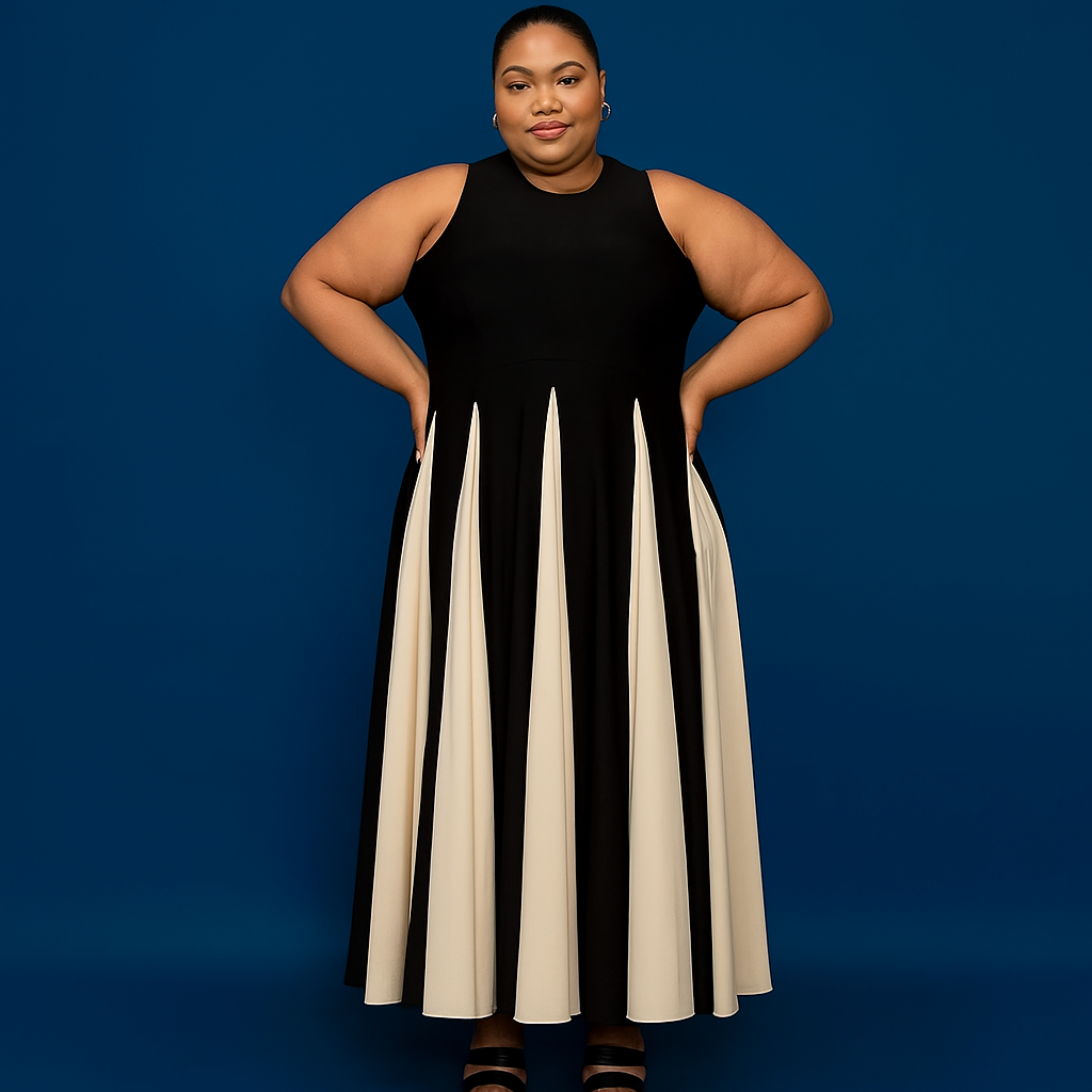 Flowy Multi-Panel Dress