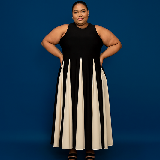 Flowy Multi-Panel Dress